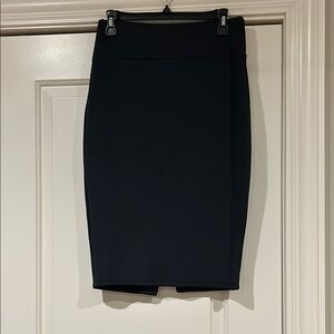 Black Knee-length Pencil Skirt for Work